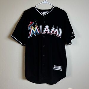 Majestic Miami Marlins Baseball Jersey. Size M